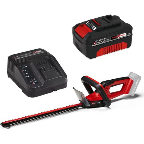 Einhell 18V Cordless Hedge Trimmer Cutter 18/40 Li Solo 40cm + 4AH Charging Kit (1/5)