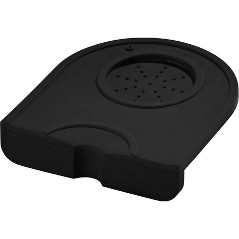 Silikon-Druckmatte für Espresso, Barista-Werkzeug, Silikon-Druckmatte für Zuhause, Küche, Bar und Café, 1 Stück, schwarz