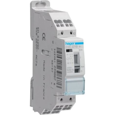 Hager ESS221B Manually operated contactor 20A 2F 230V