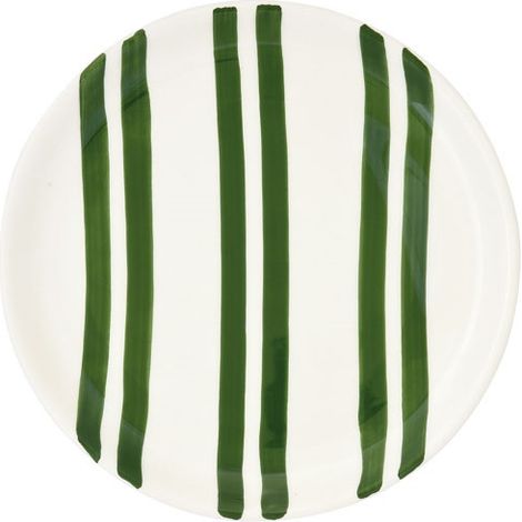 6 Assiette Dessert En Ceramique ã˜ 20,5 Cm Color Mix Green - Pozzi Milano Spa