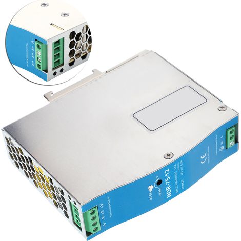 BERM Schaltnetzteil für industrielle SPS-Schaltschrankantriebe 100–240 V AC NDR-75-12 (1/5)