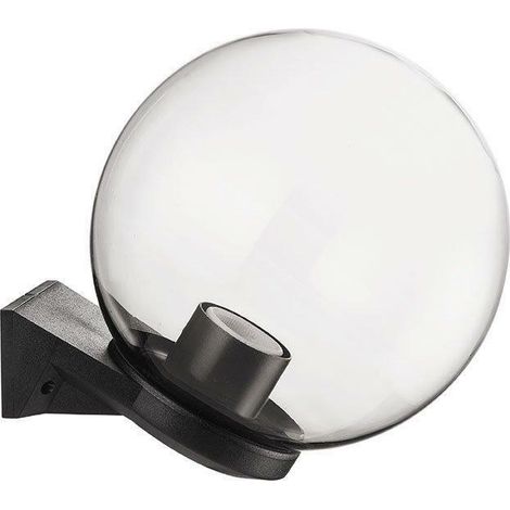 Globe transparent en applique extérieure Ø 300mm – Diffuseur méthacrylate incolore – Culot E27 – 100W max – 50016 – Acrilux