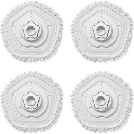 Paquete de 4 cabezales de repuesto para Xiaomi Dreame W10/Pro, robot trapeador Dreame W10, fregona de repuesto, alta absorción de agua y suciedad, para todo tipo de suelos (1/5)