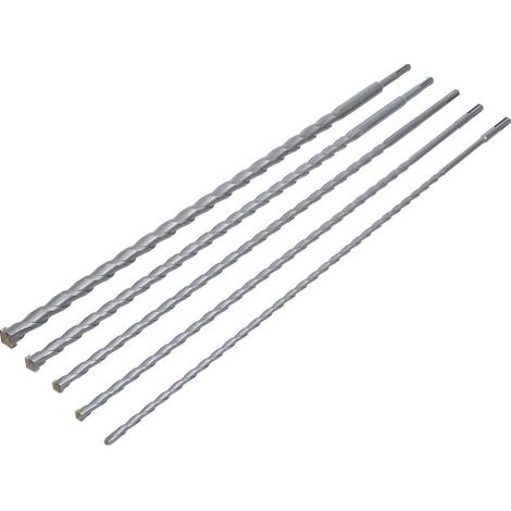 Jeu de Forets Trépan SDS 5 pcs 8-20 mm - Acier Durable - Perçage Précis et Efficace, Pro - D-Work