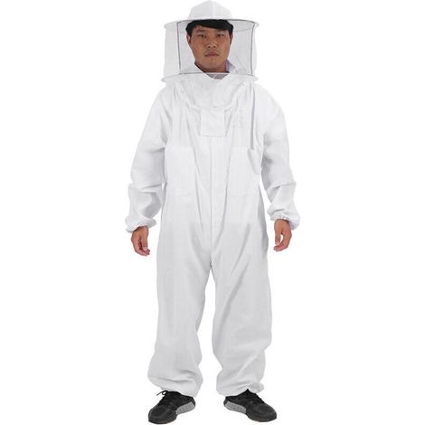 quipement de protection professionnel pour l'apiculture Abeille gardant tout le corps Costume d'apiculteur Chapeau XL (1/4)