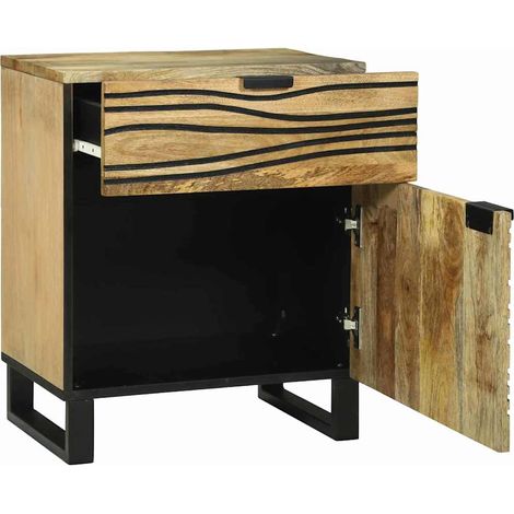 Comodino  Armadio da Notte  Mobiletto da notte Naturale 50 x 33 x 60 cm Legno ingegnerizzato (1/5)