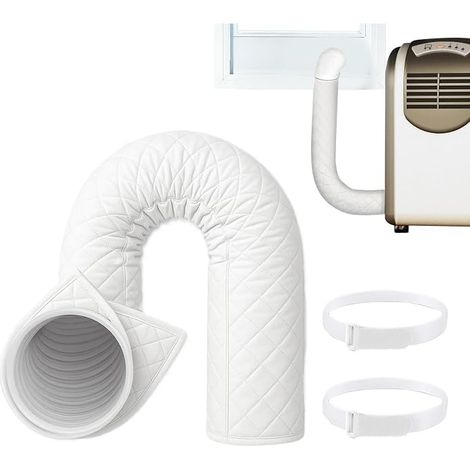 Gaine isolante tuyau climatisation 59 in Manchon d'isolation portable tuyau AC Gaine climatiseur mobile Bande Thermique tuyaux d'échappements Calfeutrage climatiseur Accessoires protection (1/5)