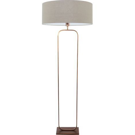 Steinhauer - stehlampe - Stang - bronze - leinen metall -