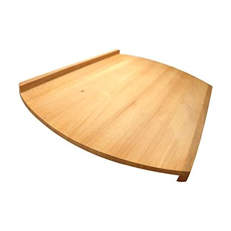 Fackelmann Asse Spianatoia, per pasta ed impasti fatti in casa, realizzato in pregiato Legno di Faggio non trattato, con Bordi Rialzati per Facilitare l'appoggio al piano di lavoro, dimensioni 38x58cm (1/4)
