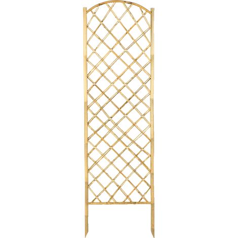 Nortene – Treillis en bambou haut arrondi 0,5x1,7m – Pour espaces extérieurs – Résistant aux intempéries – Idéal pour supports de plantes (1/2)