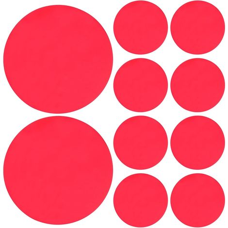 Lot de 10 Autocollants en Gel pour éclairage d'ambiance, Film diffuseur à intensité Variable de 10 cm (3,94 Pouces), filtres de Couleur Chaude pour Spots LED de Plafond et éclairage (1/5)
