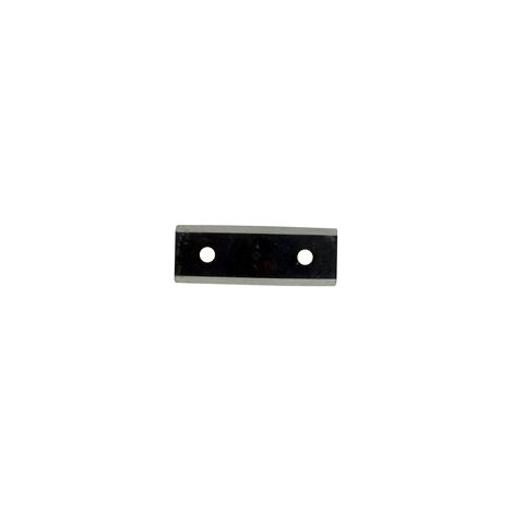 Lame pour broyeur de végétaux 75mm x 27,5mm – Diamètre trou 7mm – Entraxe 45mm – Modèles compatibles LESCHA Zak 1500, Zak 2002 – 53350