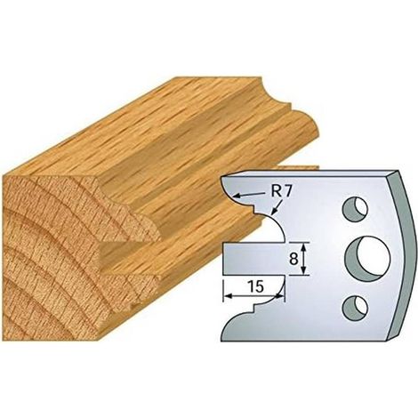 Jeu de 2 Fers Profilés Acier HT 40 x 4 mm - N°098 Profil - Outil de menuiserie - Diamwood