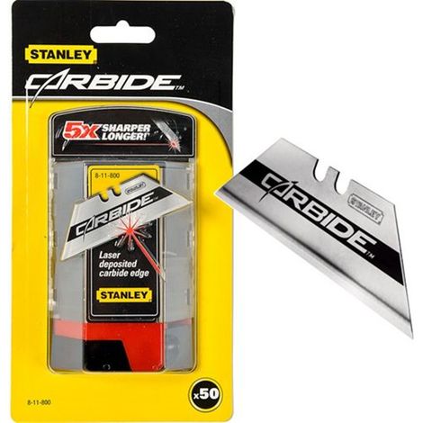 STANLEY 8-11-800 Hojas de Cuchillo Carbide - 50 hojas STANLEY 8-11-800