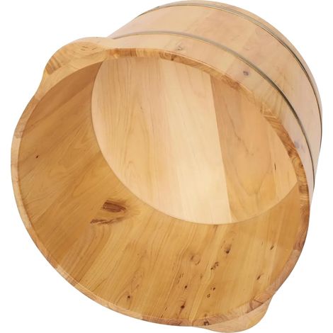 Baño de pies, material de madera de ciprés, dimensiones 36,5 x 25 cm, compatible con sauna, favorece la circulación, diseño resistente a los impactos. (1/5)