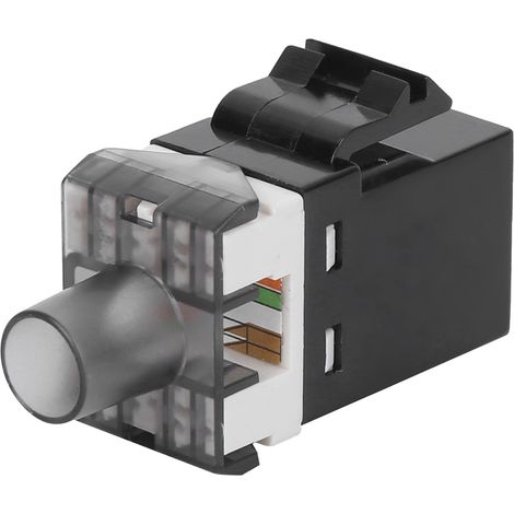 Lot de 3 modules RJ45 à 180° pour réseaux CAT6 UTP, adaptateurs de prise d'information (1/5)