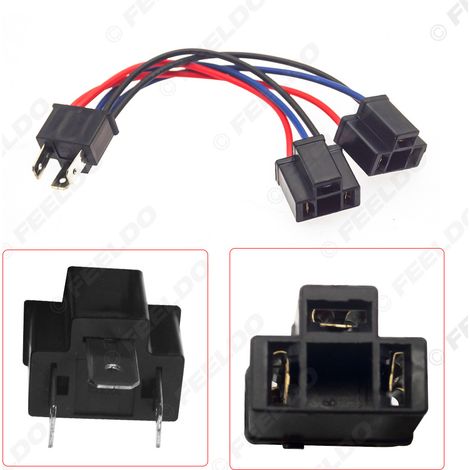 Câble de conversion pour douille de phare automobile H4-11 vers H4-21, câble de conversion pour douille de phare double LED/HID