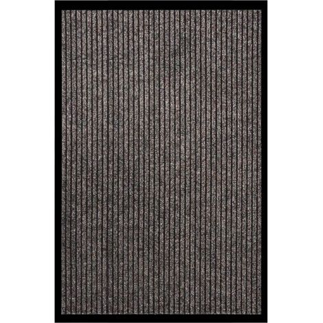 Paillasson à rayures beiges 80x120 cm (1/5)