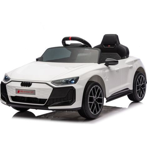12V Audi Rs E-Tron Gt Electric Car For Kids With 2.4g Remote Control, Soft Start, Spring Suspension, LED, MP3 & Music, 3-5 Km/H, Aged 3+(Black)