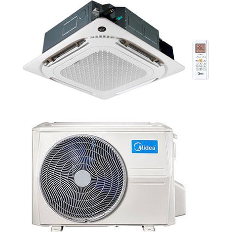Klimaanlage Midea 4-Wege-Kassette Slim Breezeless R32 24000 BTU MCD2-24HRFNX(GA) WECHSELRICHTER KLASSE A++/A+