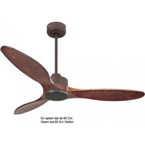 Modulo de KlassFan - Super déstratificateur d'air sans lumière bois sombre idéal à partir de 26 à 40 m² DC6slimP5DW132 (1/4)