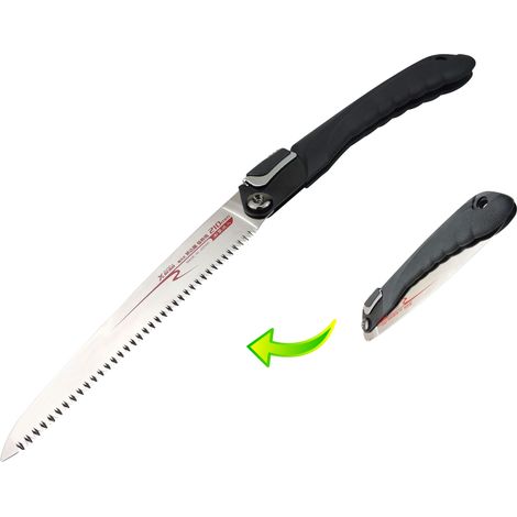 Scie japonaise pliante pour bois dur et tendre – Lame 21 cm – 11 dents par pouce pour coupe nette – 5515 – Famex (1/4)