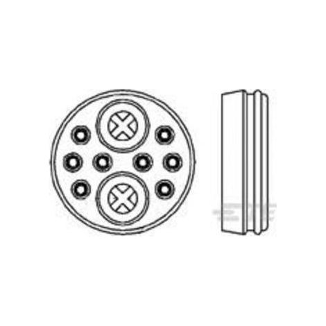 TE Connectivity 213900-1 Connettore circolare Presa a pannello Tot poli: 10 Serie (connettore circolare): CPC 1 pz.