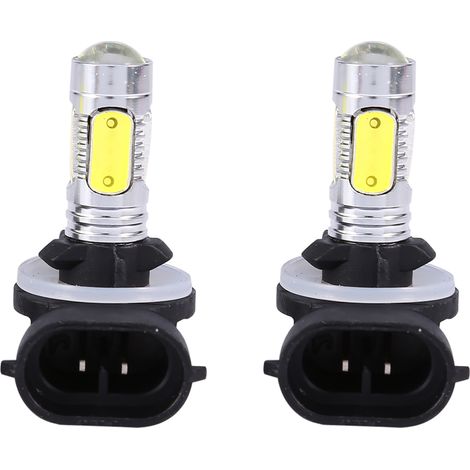 2 ampoules LED COB 5 COB 7,5 W 6500 K HID blanches pour feux de brouillard et feux de jour (DRL) pour voiture ou camion, H27W/2 881 (1/5)