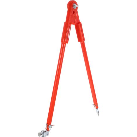 Compas à Dessin Multifonction pour Travail du Bois en Plastique Orange, Outil Robuste pour Tracé Précis et Dessin de Cercles en Menuiserie (1/5)