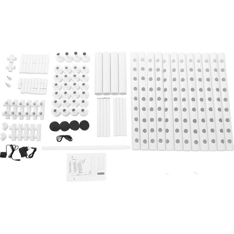 Kit de culture hydroponique, structure à 3 niveaux, 108 sites de plantation, BLANC (1/2)