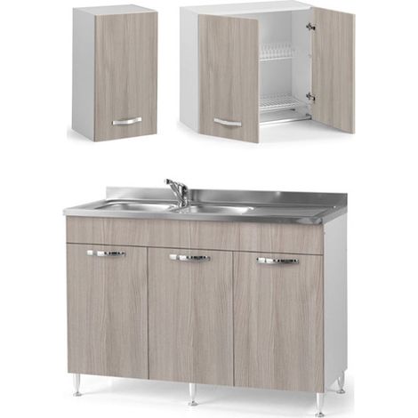 Mobile cucina componibile olmo con sottolavello a 3 ante (1/4)