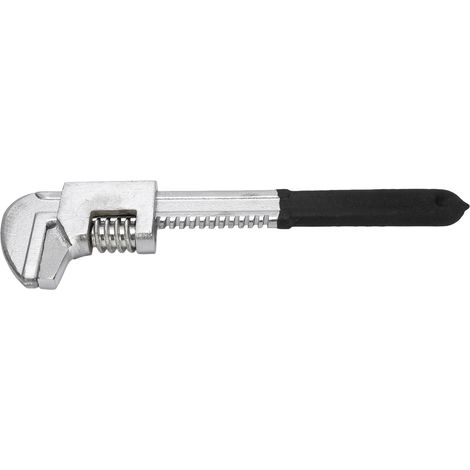 Clé automobile réglable de 23 cm (9 po) avec large ouverture de mâchoire et mâchoire en forme de F de 6,7 cm (2,64 po) pour l'entretien des automobiles, des engins de chantier et des machines (noire). (1/5)