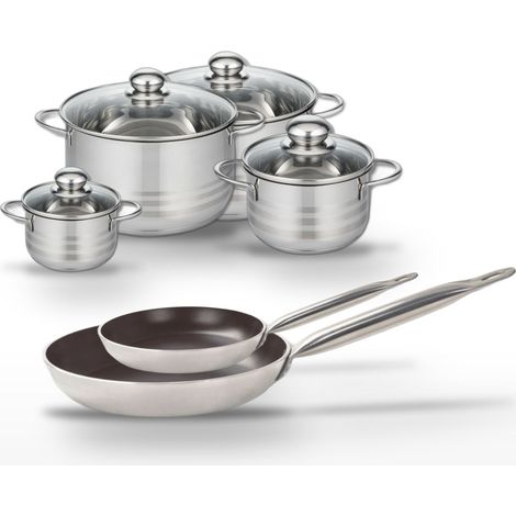 Lot Poêles 24/32 cm et Faitouts 12/16/20/24 cm Elo Bistro Line (1/5)