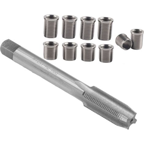 Kit reparation filetage bougie M10x1.0 insert inox + taraud M12x1.0 accessoire auto entretien moteur (1/5)