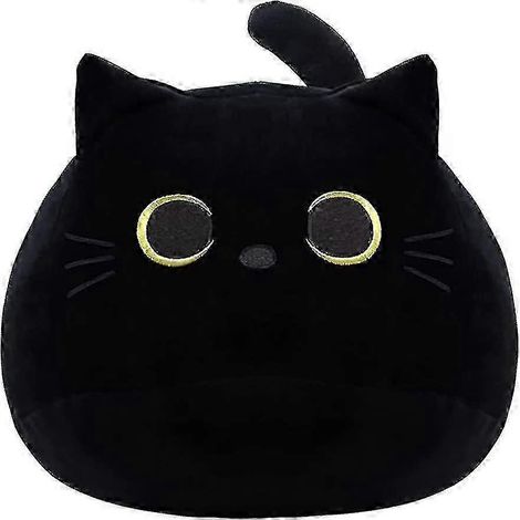 Peluche Chat Noir, Coussin Chat Noir, Peluche Chat Douce, Coussin Chat en Peluche, Peluche Bébé Chat Design Canapé Coussin (1/5)