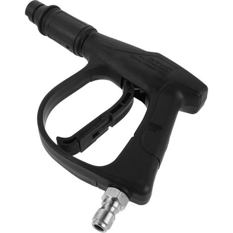 Pistolet de Nettoyeur Haute Pression Court 3/8 Aluminium avec Connexion Rapide Pivotant pour Lavage de Voiture à Mousse sous Pression Accessoire Compatible (1/5)