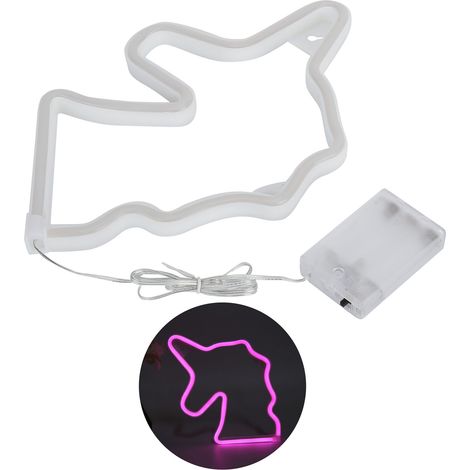 murale lumineuse LED néon artistique rose idéale pour les (1/5)