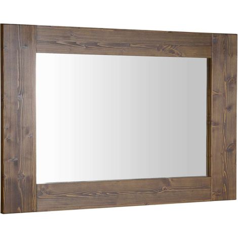 Sapho Brand - Specchio con cornice 100x80 cm, abete tinto BA056S (1/3)