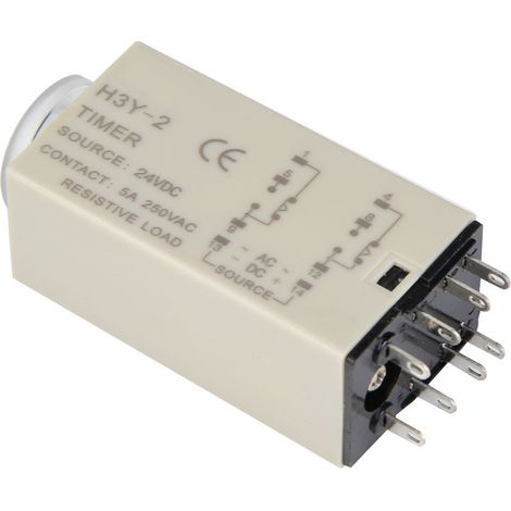 Relais temporisé 24 V CC, minuterie H3Y-2, interrupteur de commande de temporisation 30 s (1/5)