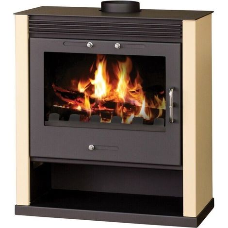 Stufa a legna Victoria Rubin da 11,4 kW colore avorio (1/3)