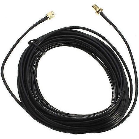 Câble RG58 simple de 7 m, connecteur d'extension d'antenne SMA mâle vers SMA femelle WHBYV (1/4)