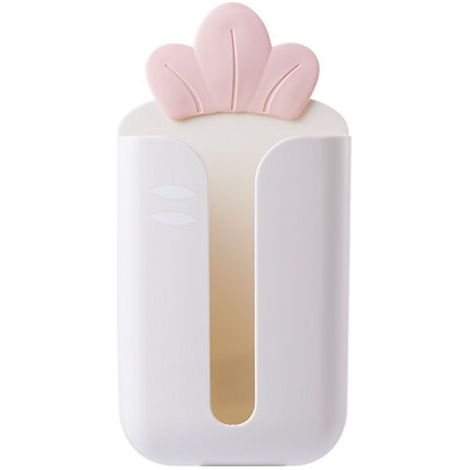 Porte-papier toilette, joli porte-papier toilette, boîte de rangement murale pour cuisine, salle de bain, plan de travail (couleur : blanc) (1/3)