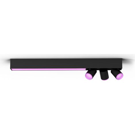Philips Hue Centris Foco de superficie con 3 puntos de luz + 1 Barra de Luz Rectangular (Blanco) Luz blanca y de color - White and Color Ambiance (1/3)
