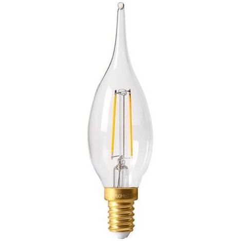 Ampoule - Flamme GS4 - LED 2W (équiv.10W) - 2700K blanc chaud - Culot E14 (1/2)