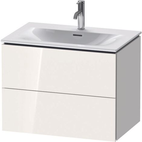 Meuble sous-vasque L-CUBE 550x720x481 mm blanc brillant (1/5)