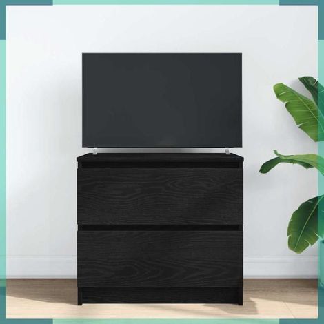 Meuble TV - 861779 - Noir - Bois d'ingénierie - 60 x 35 x 54 cm (1/5)