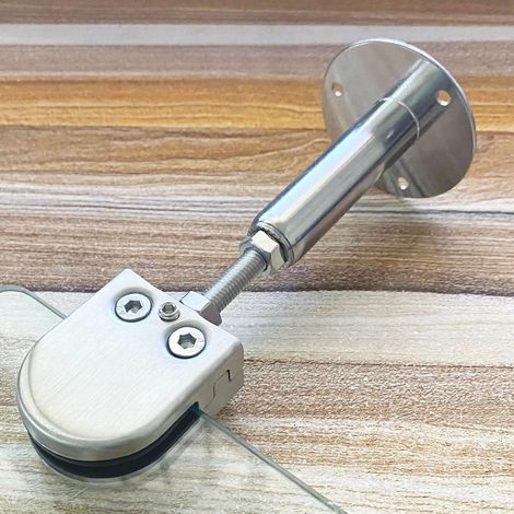 Barre de support réglable pour paroi de douche, support stabilisateur plafond-paroi (1/5)