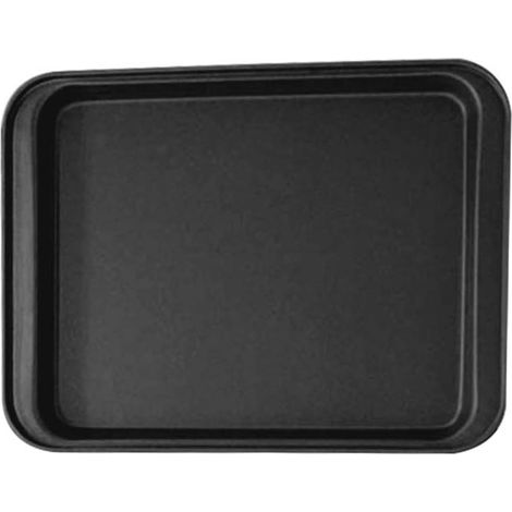 Teng Hong Hui Rectangle Baking Pan Biscuit Biscuit Stainless Steel Baking Pan Pastry Baking Oven Pan Non-stick Coating, Small, Black