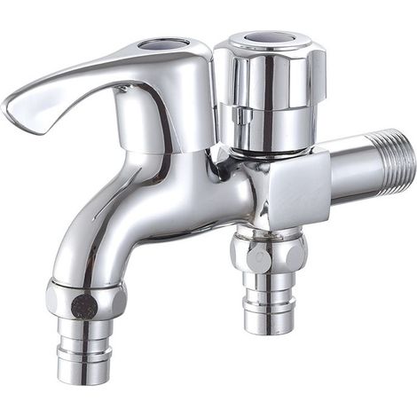 Robinet Cuisine Alliage Mural Robinet pour Machine à Laver Lavabo Jardin (1/5)