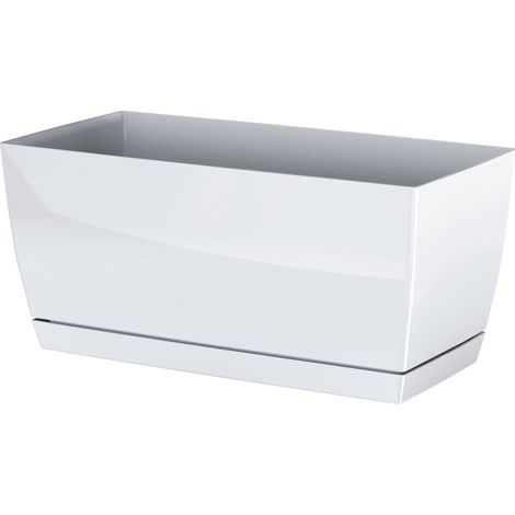 COUBI DUPP300 Blumentopf mit Untersetzer  Weiß